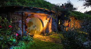 Hobbiton in Neuseeland (F: Hobbiton™ Movie Set, www.hobbitontours.com)