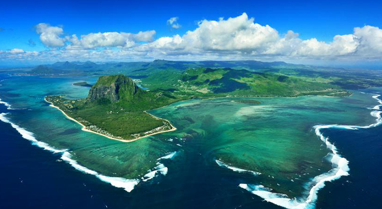 Blick auf Mauritius